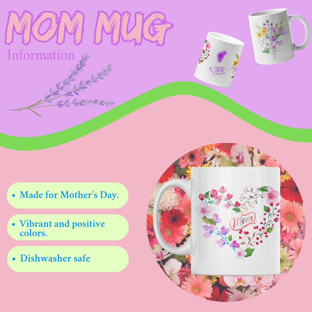 Happy Mother's Day flower mug