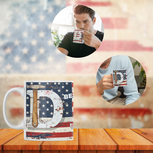 Best Dad Ever Flag Mug