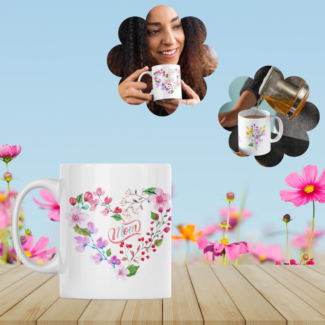 Happy Mother's Day flower mug
