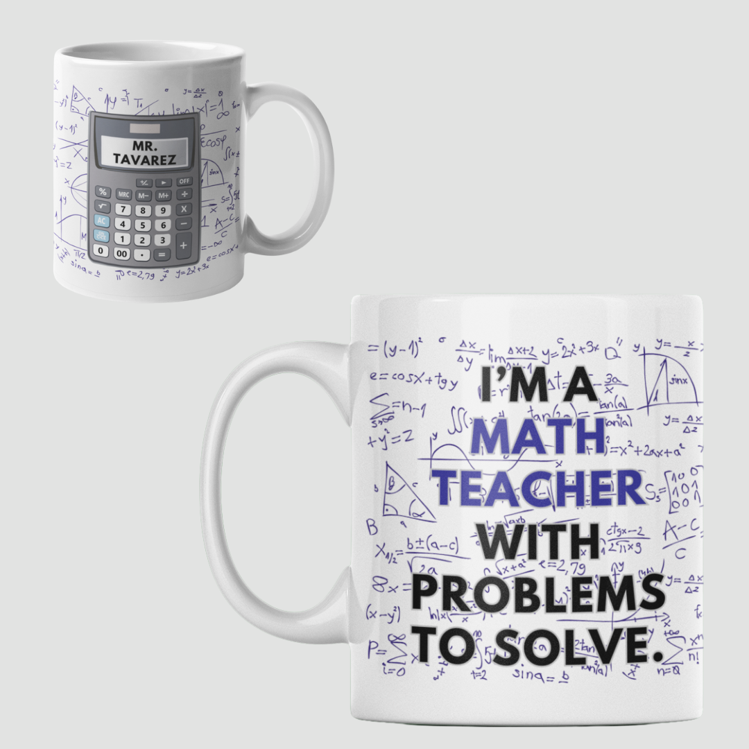 Customizable Math Teacher Mug