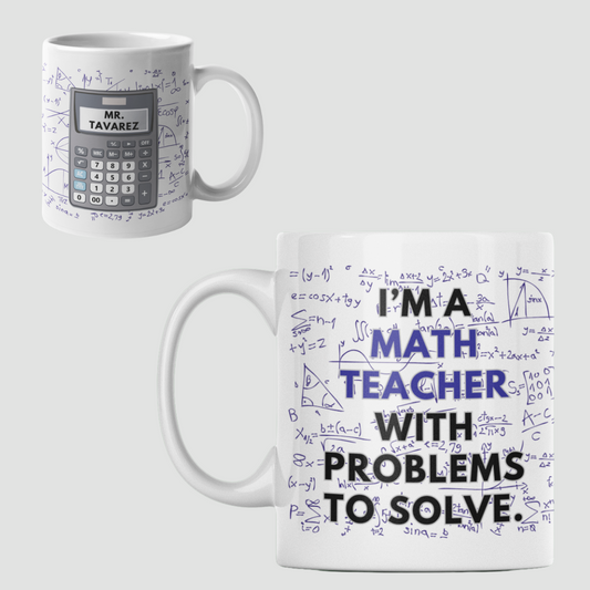 Customizable Math Teacher Mug