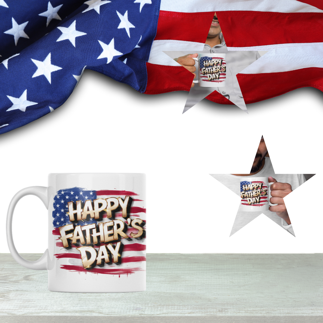 Happy Father's Day American Mug