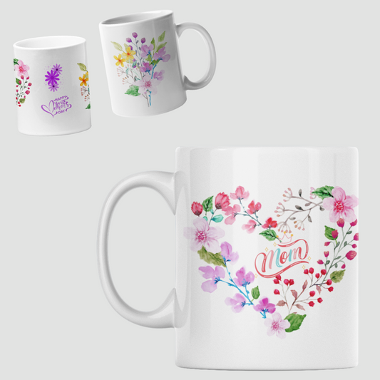 Happy Mother's Day flower mug