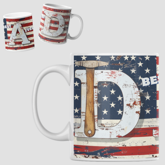 Best Dad Ever Flag Mug